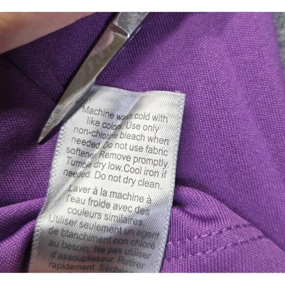 C9 by Champion Shirt Womens Large Purple Long Sleeve Semi Fitted Performance - Picture 8 of 8